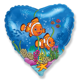 Baloane Folie Inima Nemo 45 cm